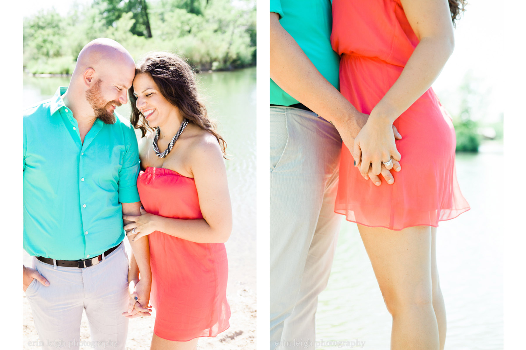 summer engagement photography session